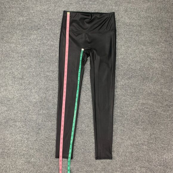 Jane & Bleecker Faux Leather Legging Womens L Large Black Pull On Stretch Ankle - Picture 7 of 11
